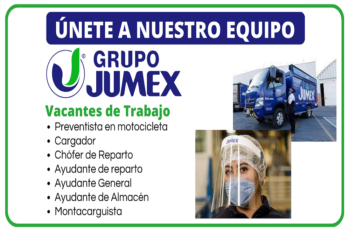 Forma parte de nuestro equipo en JUMEX
